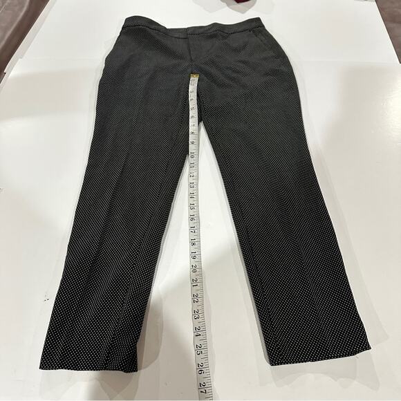 Zara Black & White Dot Print High Rise Ankle Length Dress Pants Size 6 - Picture 9 of 9